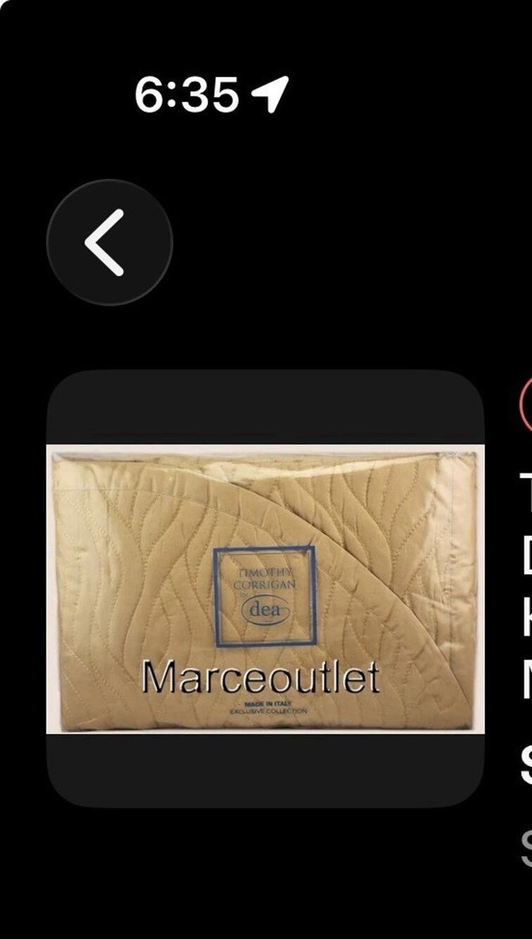 Timothy Corrigan For Dea Luxury Pelago KING Quilted Coverlet Mocha